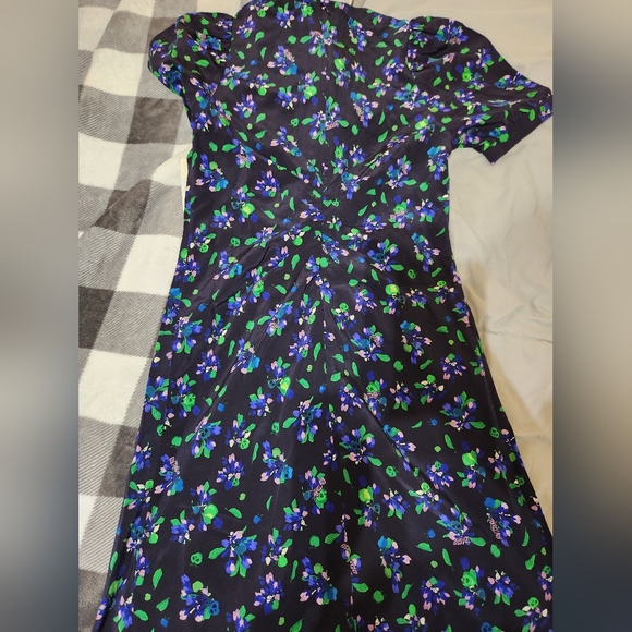 Zadig & Voltaire Rixe Bianca Silk Floral Print Dress 100% Silk $548 NWT - Picture 9 of 11